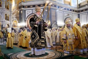 Русская православная церковь празднует двенадцатую годовщину интронизации Патриарха Московского и Всея Руси Кирилла