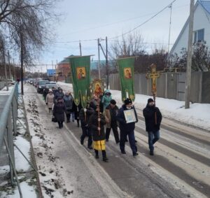 В праздник Крещения Господня в станице Романовской прошел крестный ход