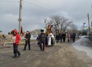 Жители хутора Погорелова Белокалитвинского благочиния широко отметили праздник Крещения Господня