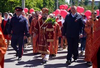 В Волгодонске третий год подряд состоялся общегородской Пасхальный крестный ход