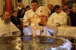 В праздник Крещения Господня глава Волгодонской епархии совершил Божественную литургию и чин Великого освящения воды